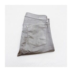 J. Brand Super Skinny Coat Silver Metallic Cigarette Pant SZ29